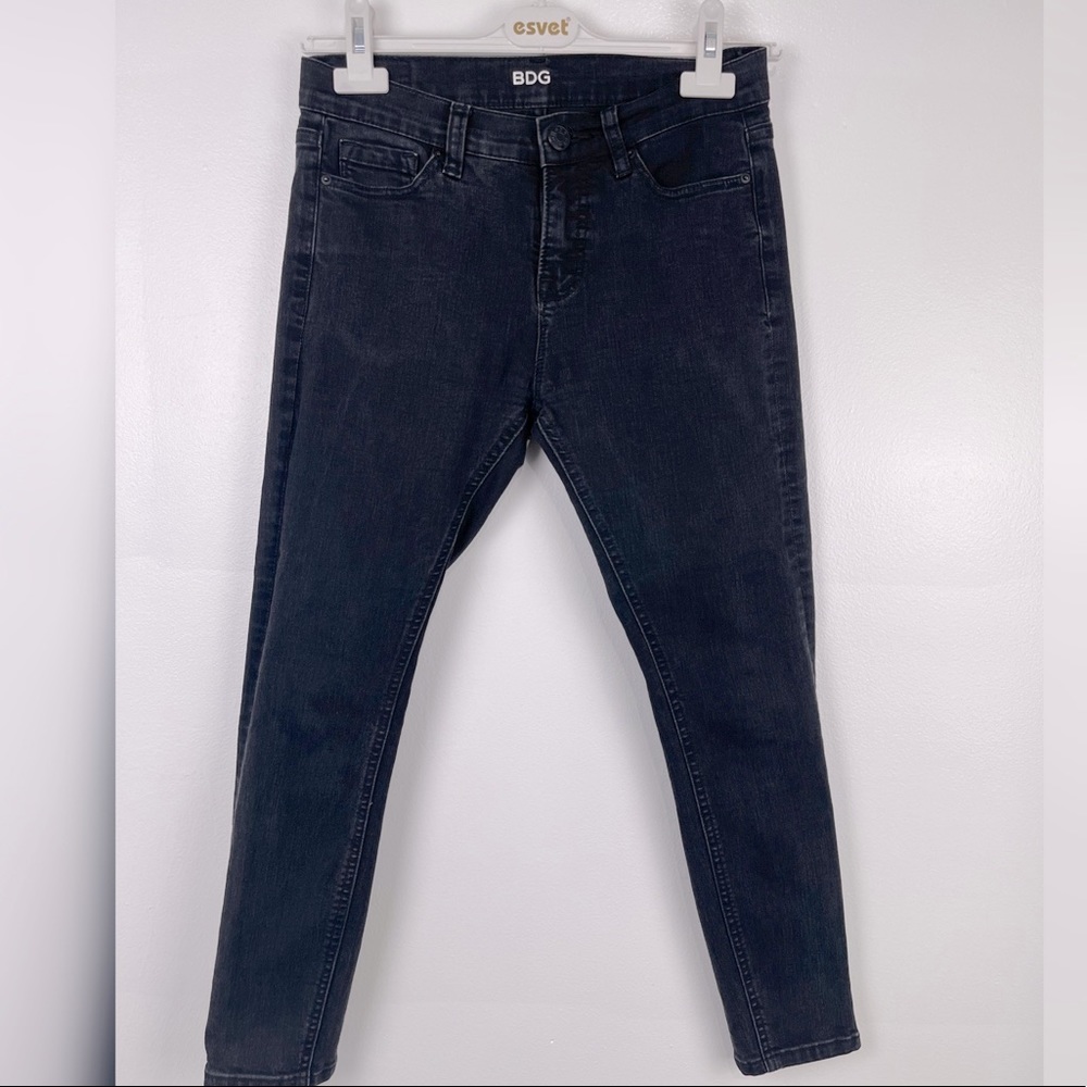 BDG Mid Rise  Twig  Grazor Black Skinny Ankle Jeans Womens Size 27w 26L